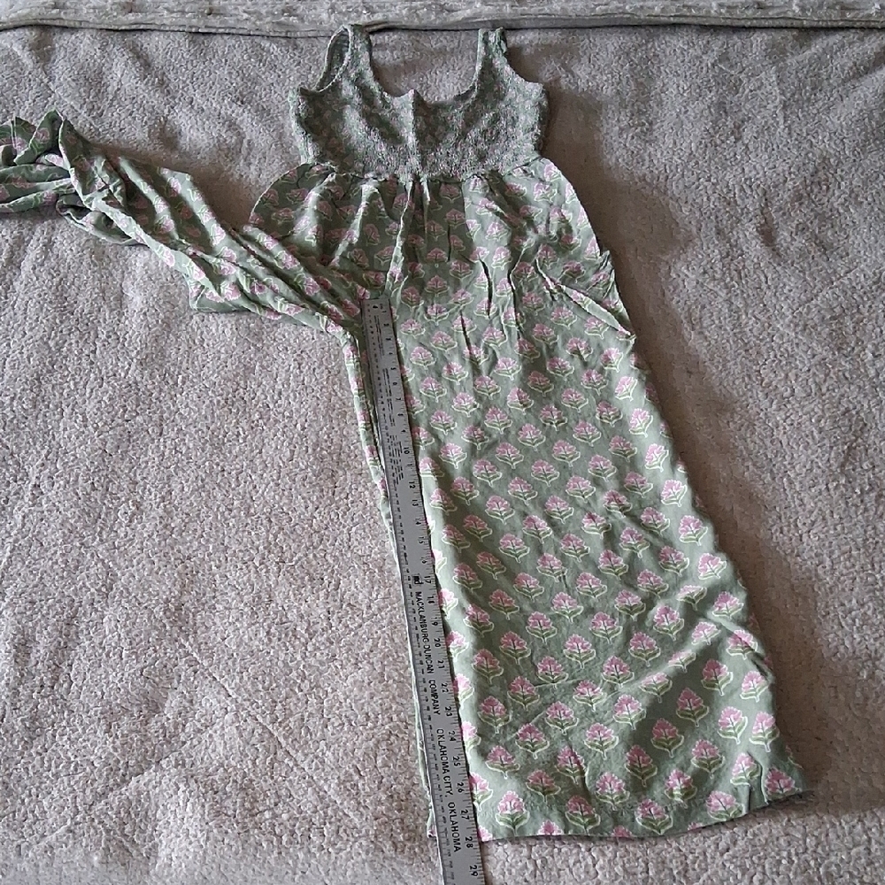 Japna Green and Pink Floral Jumpsuit Romper - Picture 3 of 5